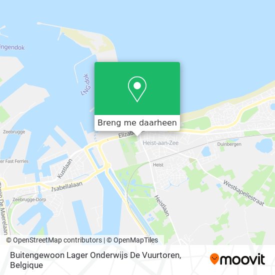 Buitengewoon Lager Onderwijs De Vuurtoren kaart