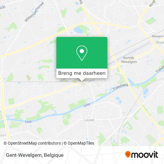 Gent-Wevelgem kaart