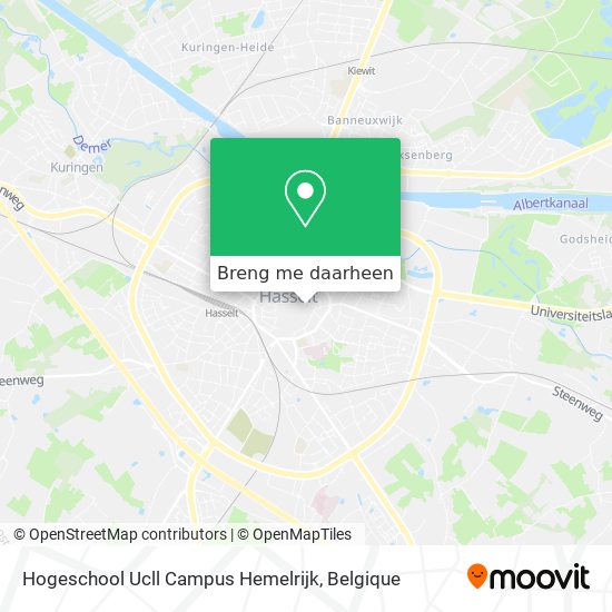 Hogeschool Ucll Campus Hemelrijk kaart