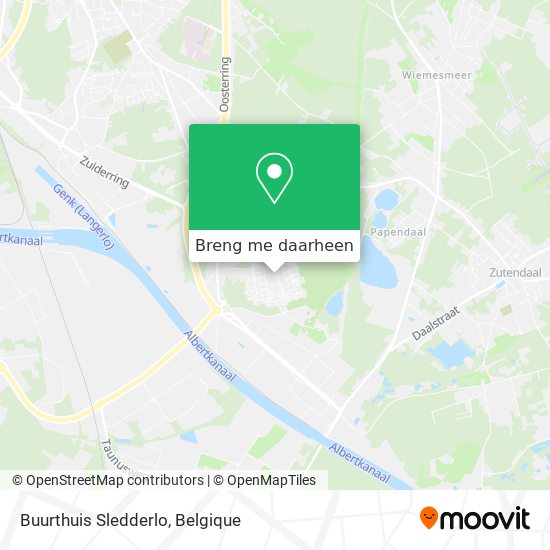 Buurthuis Sledderlo kaart