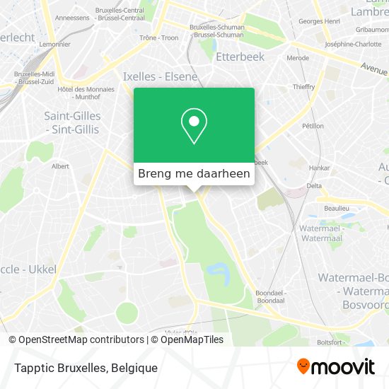 Tapptic Bruxelles kaart