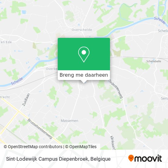 Sint-Lodewijk Campus Diepenbroek kaart