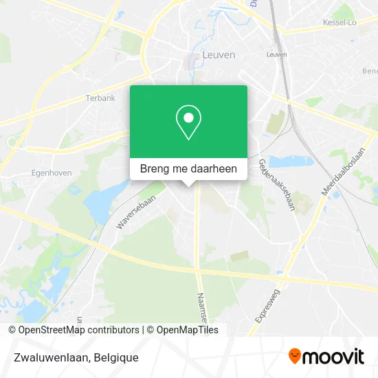 Zwaluwenlaan kaart