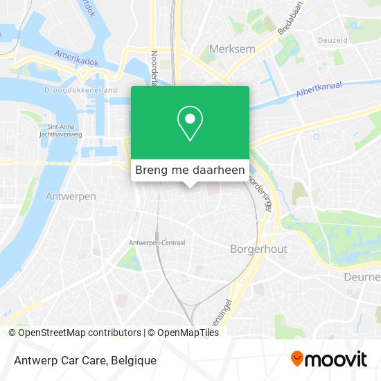 Antwerp Car Care kaart