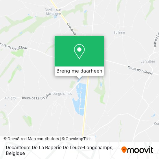 Décanteurs De La Râperie De Leuze-Longchamps kaart