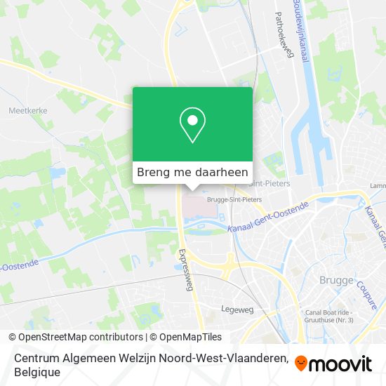 Centrum Algemeen Welzijn Noord-West-Vlaanderen kaart