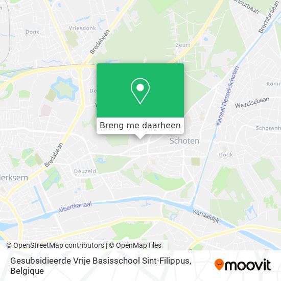 Gesubsidieerde Vrije Basisschool Sint-Filippus kaart