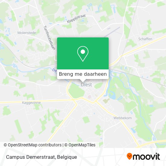 Campus Demerstraat kaart