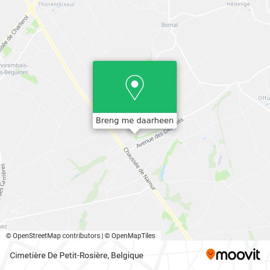 Cimetière De Petit-Rosière kaart