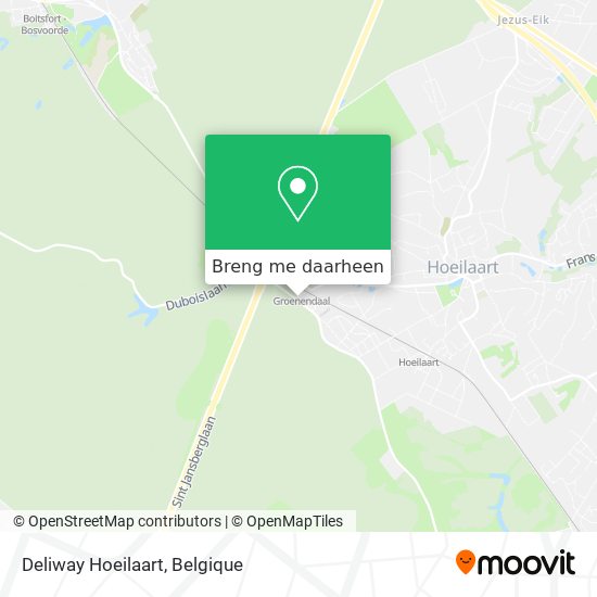 Deliway Hoeilaart kaart