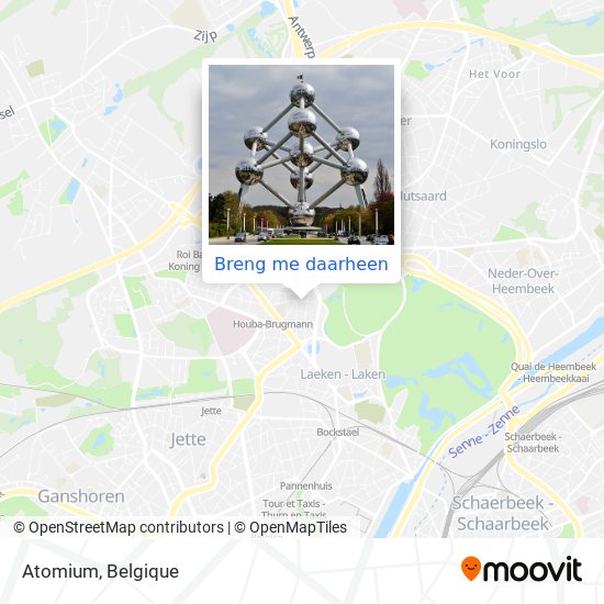 Atomium kaart