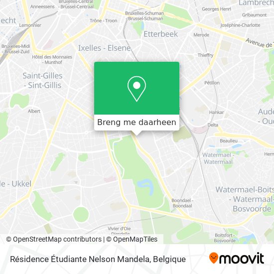 Résidence Étudiante Nelson Mandela kaart