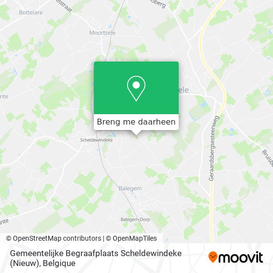 Gemeentelijke Begraafplaats Scheldewindeke (Nieuw) kaart