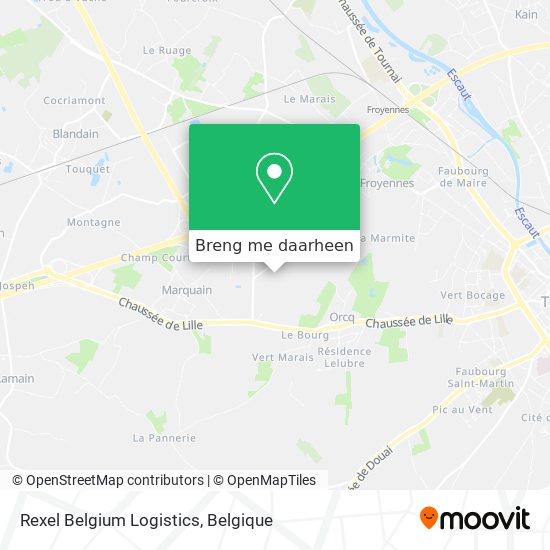 Rexel Belgium Logistics kaart