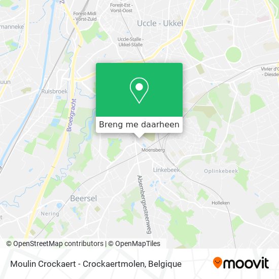 Moulin Crockaert - Crockaertmolen kaart