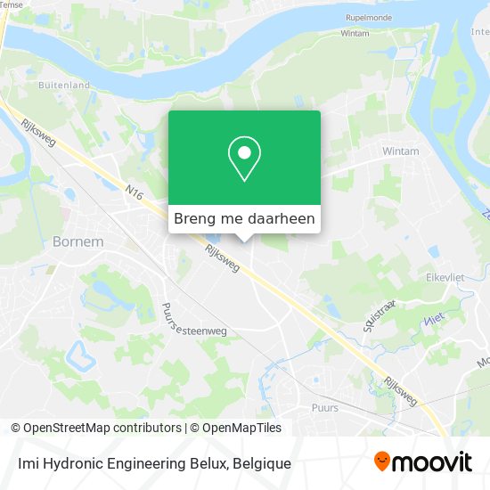 Imi Hydronic Engineering Belux kaart