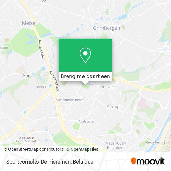 Sportcomplex De Piereman kaart