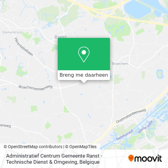 Administratief Centrum Gemeente Ranst - Technische Dienst & Omgeving kaart