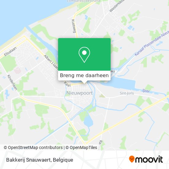 Bakkerij Snauwaert kaart