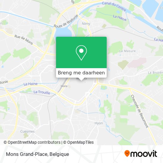Mons Grand-Place kaart