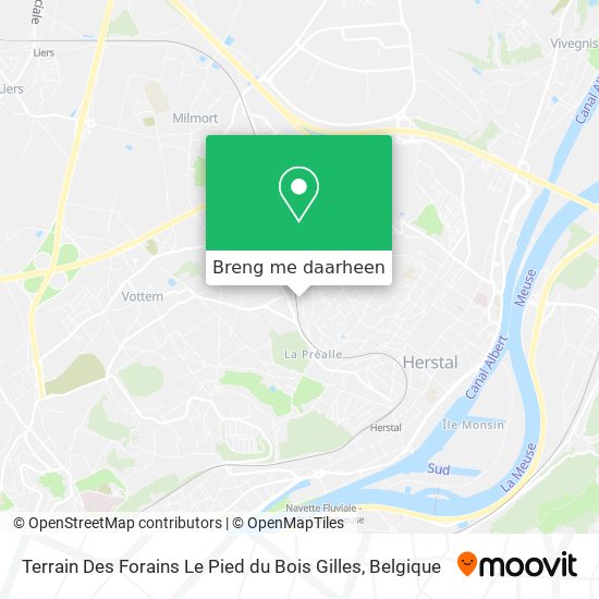 Terrain Des Forains Le Pied du Bois Gilles kaart