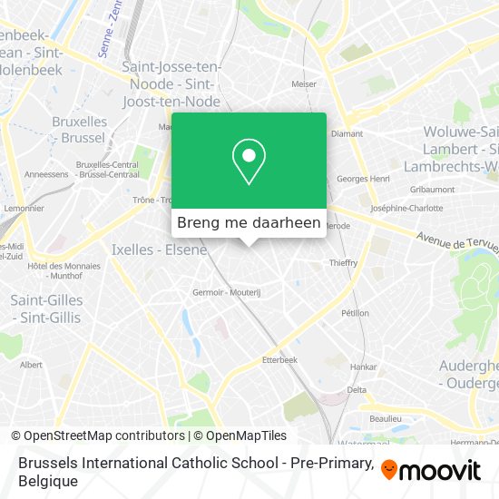 Brussels International Catholic School - Pre-Primary kaart