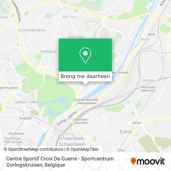Centre Sportif Croix De Guerre - Sportcentrum Oorlogskruisen kaart