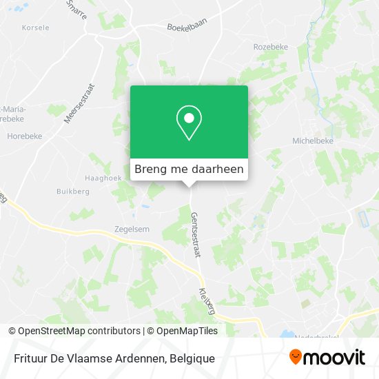 Frituur De Vlaamse Ardennen kaart