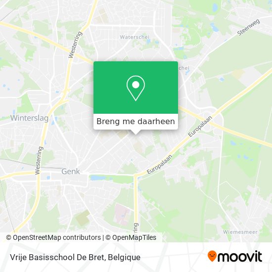 Vrije Basisschool De Bret kaart