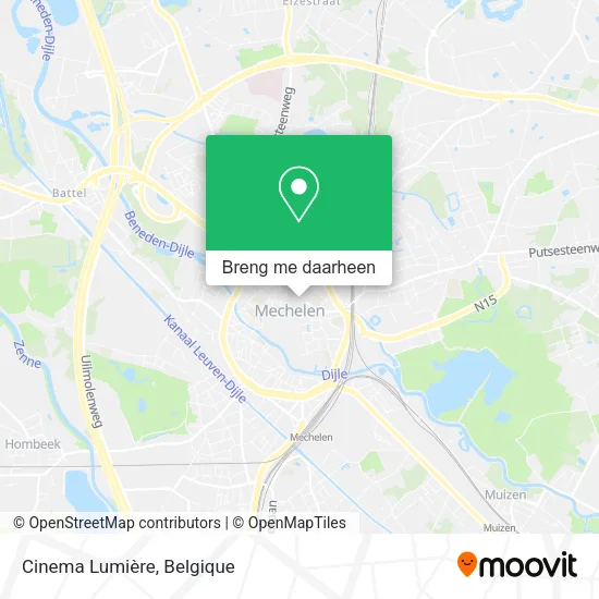 Cinema Lumière kaart