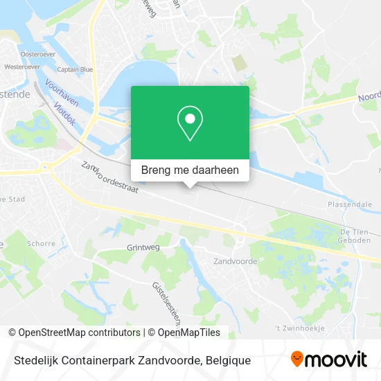 Stedelijk Containerpark Zandvoorde kaart