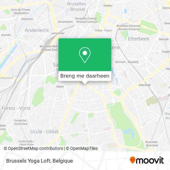Brussels Yoga Loft kaart