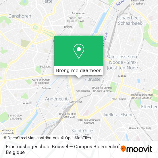 Erasmushogeschool Brussel — Campus Bloemenhof kaart
