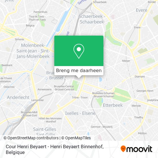 Cour Henri Beyaert - Henri Beyaert Binnenhof kaart