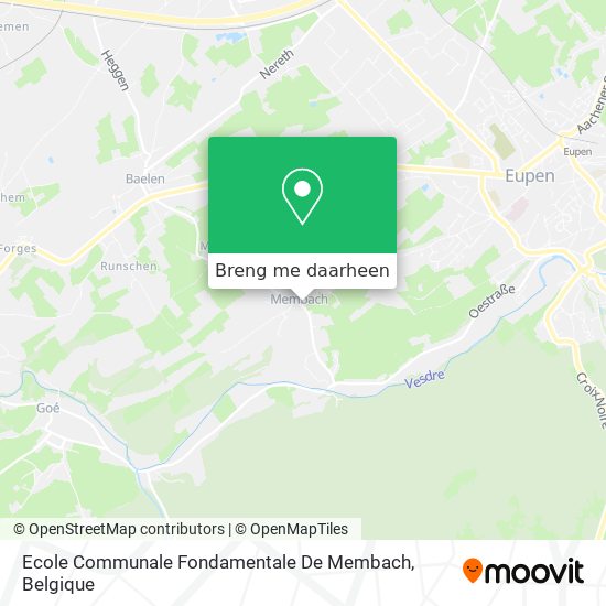 Ecole Communale Fondamentale De Membach kaart