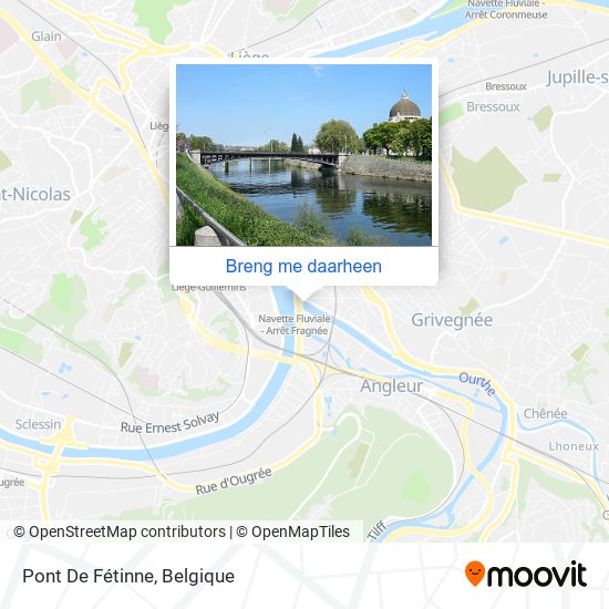 Pont De Fétinne kaart