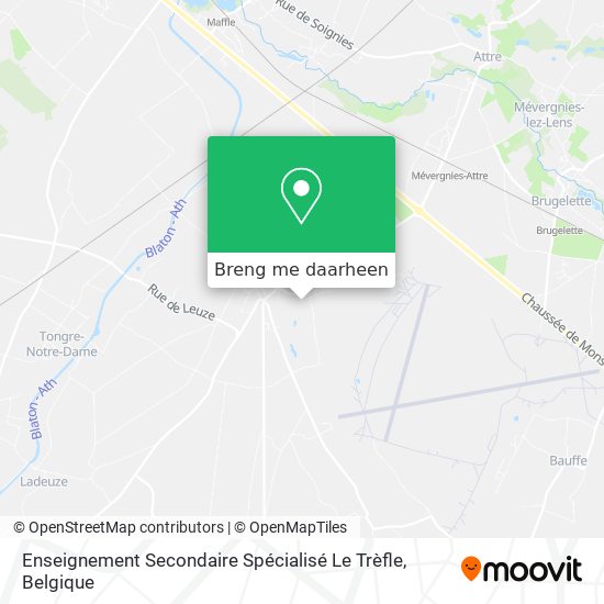 Enseignement Secondaire Spécialisé Le Trèfle kaart