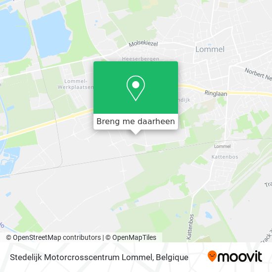 Stedelijk Motorcrosscentrum Lommel kaart