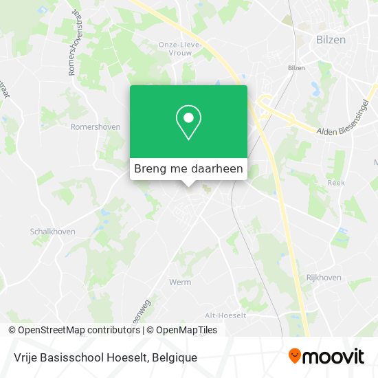 Vrije Basisschool Hoeselt kaart