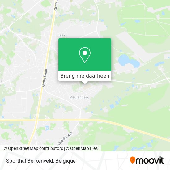 Sporthal Berkenveld kaart