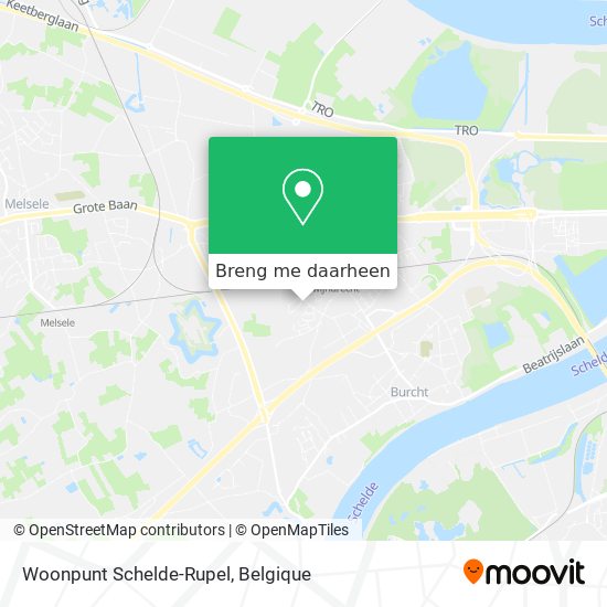 Woonpunt Schelde-Rupel kaart