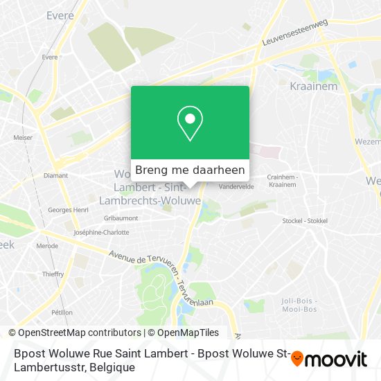 Bpost Woluwe Rue Saint Lambert - Bpost Woluwe St-Lambertusstr kaart