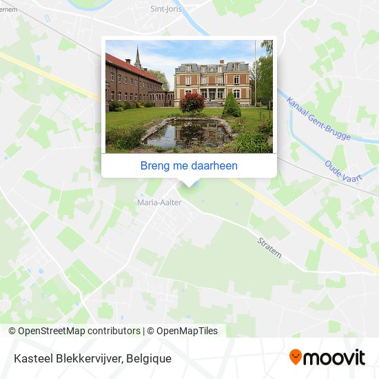 Kasteel Blekkervijver kaart