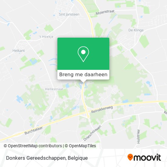 Donkers Gereedschappen kaart