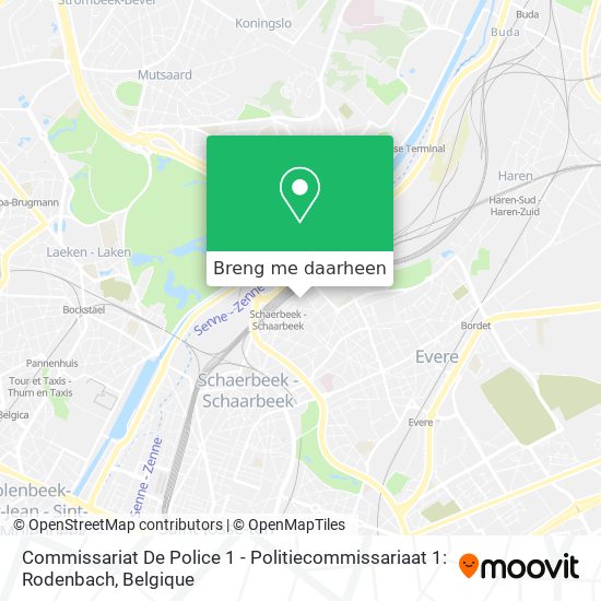 Commissariat De Police 1 - Politiecommissariaat 1: Rodenbach kaart