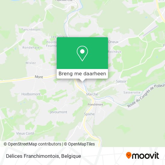 Délices Franchimontois kaart