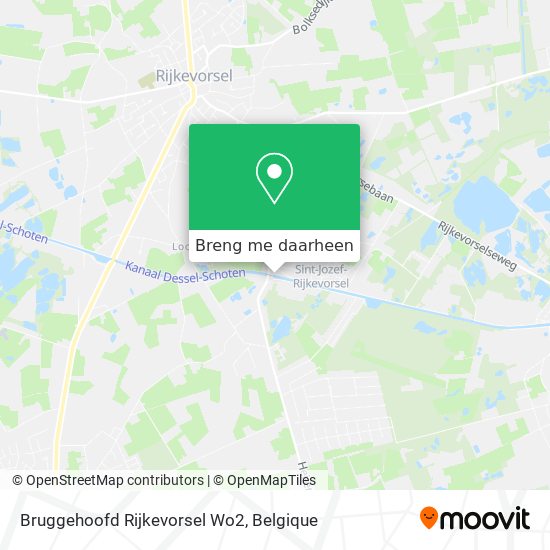 Bruggehoofd Rijkevorsel Wo2 kaart