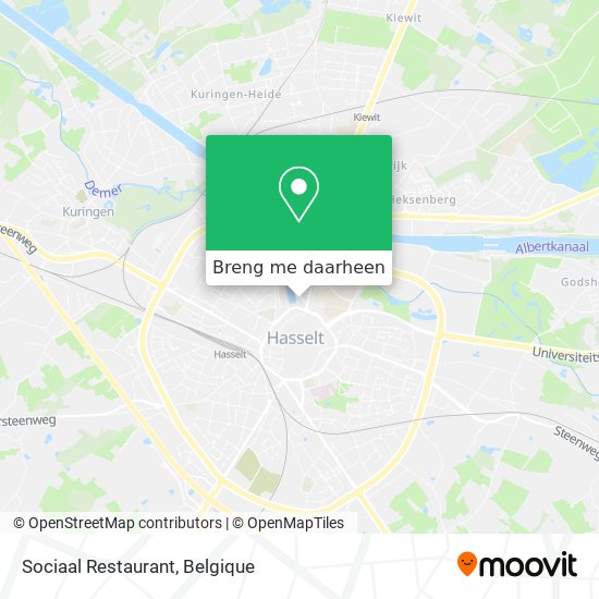 Sociaal Restaurant kaart