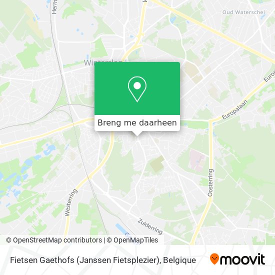 Fietsen Gaethofs (Janssen Fietsplezier) kaart