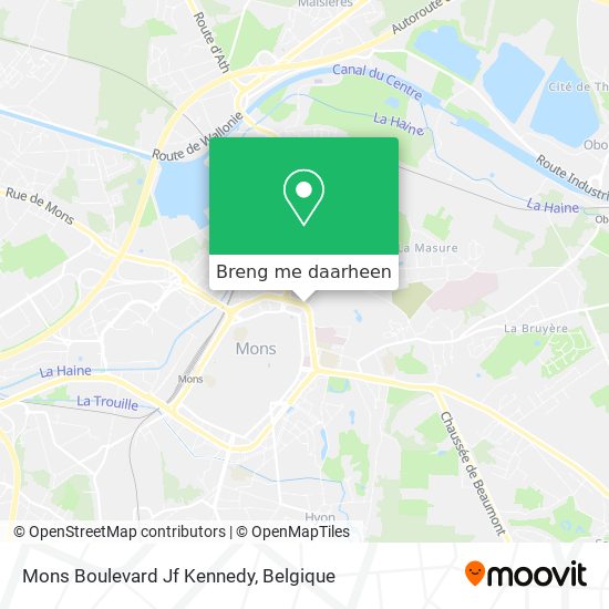 Mons Boulevard Jf Kennedy kaart